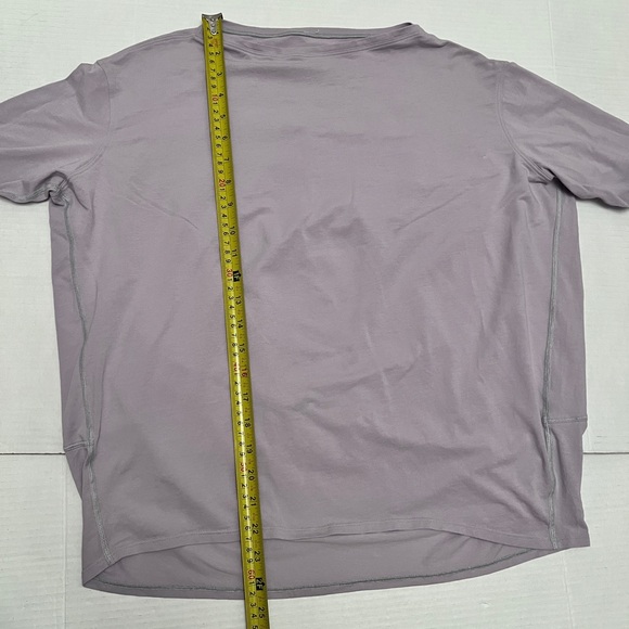 Lululemon ^* 2022 Back In Action  Cotton Long Sleeve Shirt Faint Lavender - Picture 5 of 11